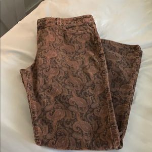 Jones New  York corduroy parsley jeans